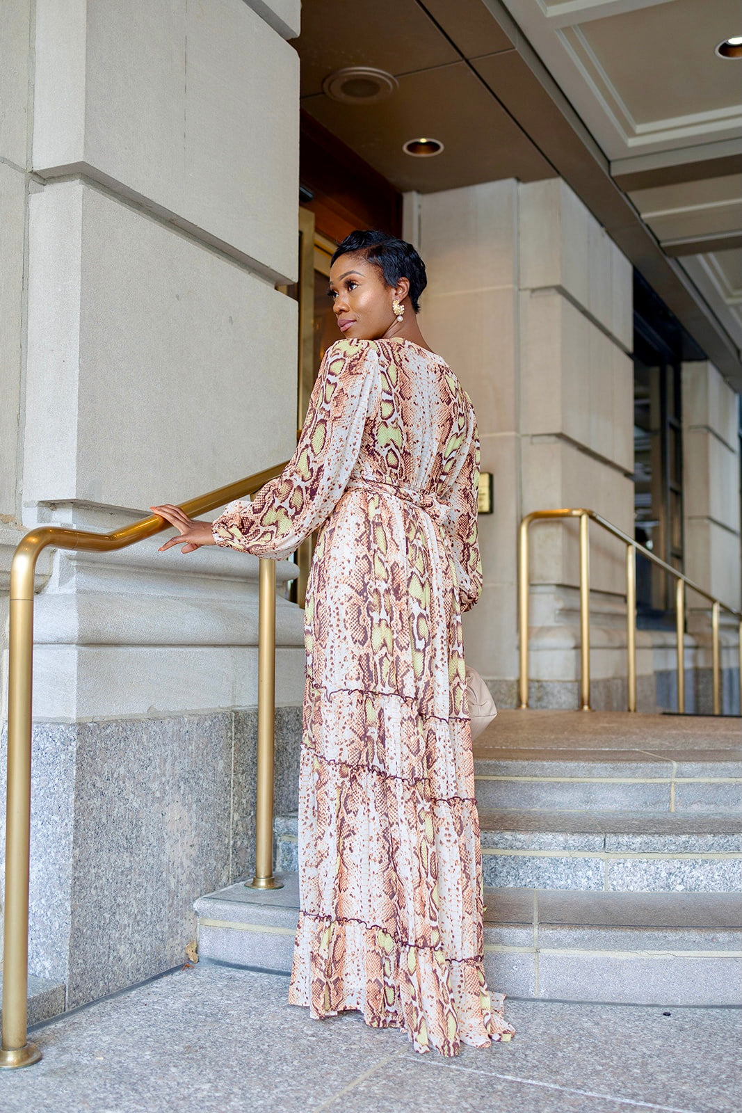 Snake Print Maxi Dress – Emmalyn Love