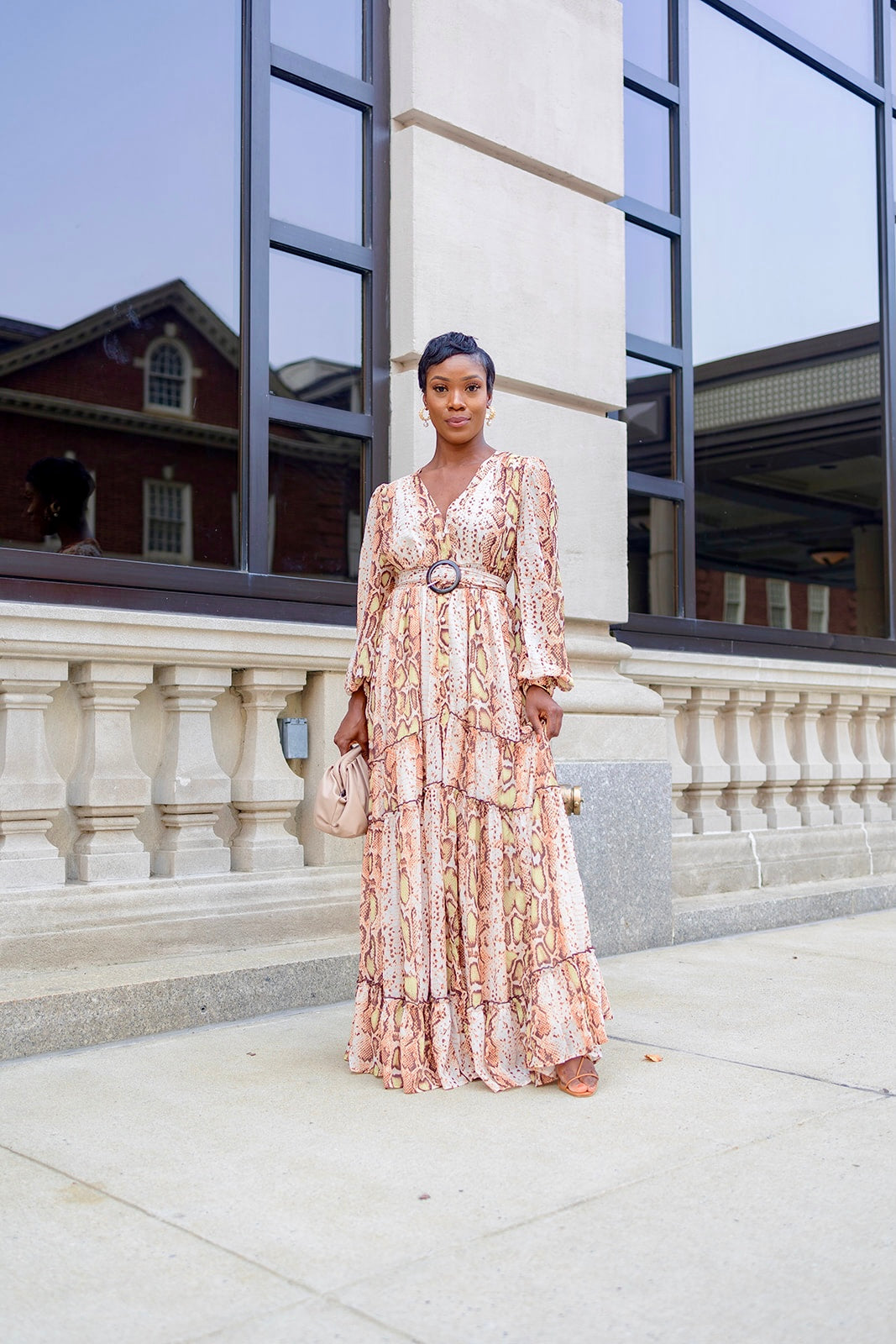 Snake Print Maxi Dress – Emmalyn Love